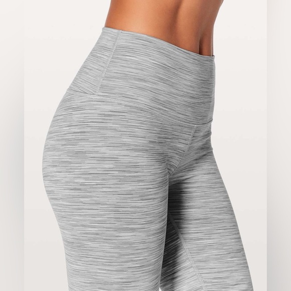 Lululemon wunder under size 8 ombré grey white leggings high rise 28” - Picture 2 of 8